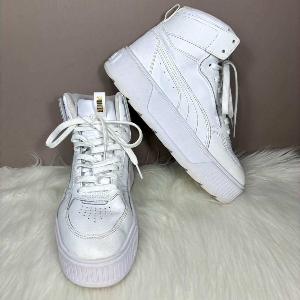 PUMA Leather High-Top Sneakers - Picture 4 of 10